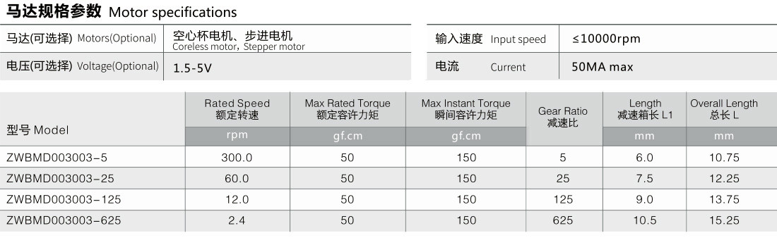 步進電機參數(shù)